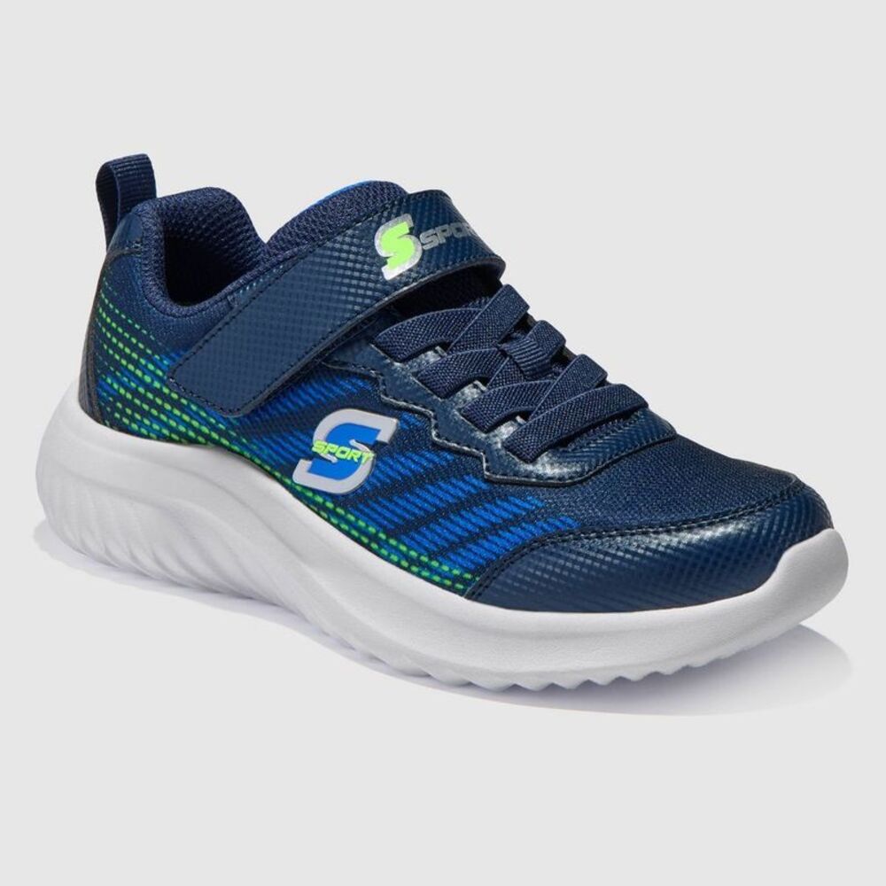 S Sport By Skechers Kids' Kolt Hook and Loop Sneakers - Navy Blue 5